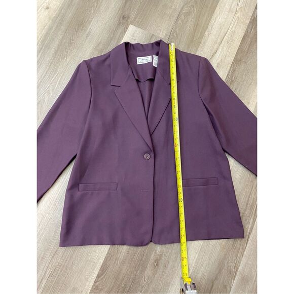 Adeline by Alfred Dunner NWT Eggplant Purple 2-Button Blazer, Size 18, MSRP $50 - Picture 3 of 7